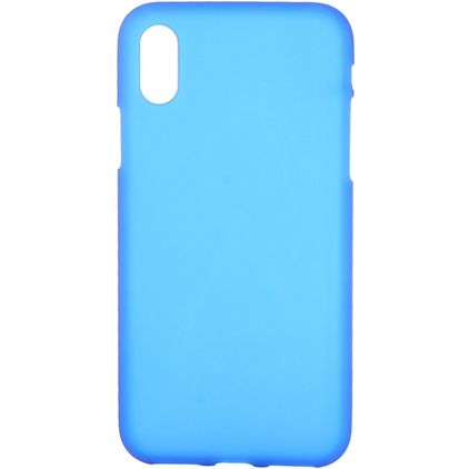 Mobigear Colors iPhone XS Max Hülle Flexibles TPU Backcover - Blau