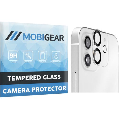 Mobigear iPhone 12 Mini Panzerglas Gehärtetes Glas Kamera Schutz - Hüllenfreundlich