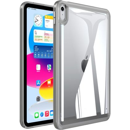 Mobigear Crystal iPad Mini 7 (2024) Hardcase Hülle Backcover - Transparent / Schwarz
