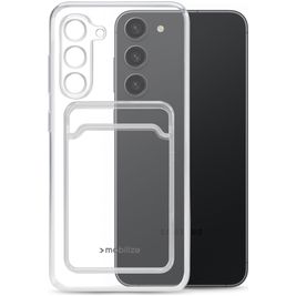 Mobilize Gelly Card Durchsichtig Samsung Galaxy S23 Plus Hülle Flexibles TPU Backcover mit Kartenhalter - Transparent