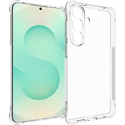 Mobigear Cushion Durchsichtig Samsung Galaxy S26 Plus Hülle Flexibles TPU Backcover - Transparent