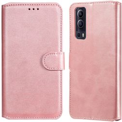 Mobigear Wallet Vivo Y72 Hülle Klapphülle Geldbörse - Roségold