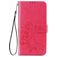 Mobigear Clover Motorola One Fusion Plus Hülle Klapphülle Geldbörse - Magenta