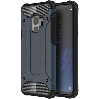 Mobigear Outdoor Samsung Galaxy S9 Hülle Hardcase Backcover Stoßfest - Marineblau
