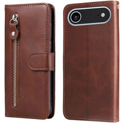 Mobigear Zipper iPhone Air Hülle Klapphülle Geldbörse - Braun