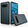 Mobigear Card Samsung Galaxy S10 Hülle Hardcase Backcover Stoßfest mit Kartenhalter - Marineblau