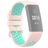Mobigear Sport Plus Buckle Silikon Fitbit Charge 3 Armband Dornschließe - Pink / Türkis