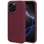 Mobiparts iPhone 16 Pro Max Silikon Hülle Backcover - Plum Red