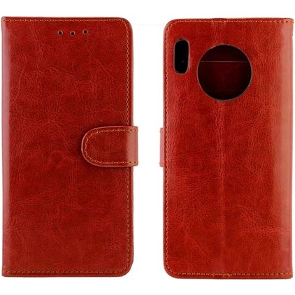 Mobigear Wallet Huawei Mate 30 Hülle Klapphülle Geldbörse - Braun