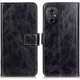 Mobigear Basic POCO M5 Hülle Klapphülle Geldbörse - Schwarz