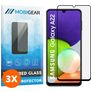Mobigear Premium Samsung Galaxy A22 4G Panzerglas Gehärtetes Glas Displayschutz - Hüllenfreundlich - Schwarz (3er Pack)