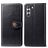 Mobigear Snap Button Samsung Galaxy S21 FE Hülle Klapphülle Geldbörse - Schwarz