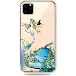 Mobigear Design iPhone 11 Pro Max Hülle Flexibles TPU Backcover - Meerjungfrau