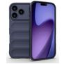 Mobigear Bumpy iPhone 18 Pro Hülle Flexibles TPU Backcover - Dunkelblau
