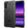 Mobigear Rugged Shield Sony Xperia 5 II Hülle Flexibles TPU Backcover Stoßfest - Schwarz