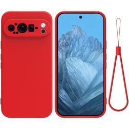 Mobigear Colors Google Pixel 9 Pro XL Hülle Flexibles TPU Backcover - Rot
