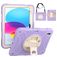 Mobigear SureGrip iPad 10 (2022) Stoßfeste Hardcase Hülle + Stifthalter + Schulterträger + Ständer - Lila