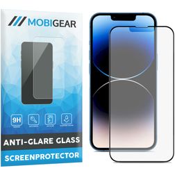 Mobigear Premium iPhone 14 Plus Panzerglas Gehärtetes Glas Displayschutz Anti-Glare - Hüllenfreundlich - Schwarz