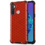 Mobigear Honeycomb Realme C3 Hülle Hardcase Backcover Stoßfest - Rot