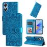 Mobigear Sunflower OPPO A17 Hülle Klapphülle Geldbörse - Blau