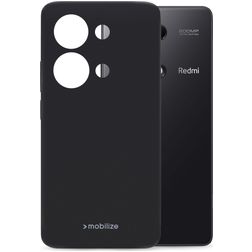 Mobilize Rubber Gelly POCO M6 Pro Hülle Flexibles TPU Backcover - Matt Black