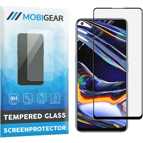 Mobigear Premium Realme 7 Pro Panzerglas Gehärtetes Glas Displayschutz - Hüllenfreundlich - Schwarz