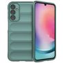 Mobigear Bumpy Samsung Galaxy A24 Hülle Flexibles TPU Backcover - Grün