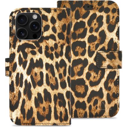 My Style Flex Wallet iPhone 16 Pro Max Hülle Klapphülle Geldbörse - Wild Leopard