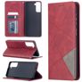 Mobigear Rhombus Slim Samsung Galaxy S21 Plus Hülle Klapphülle - Rot