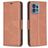 Mobigear Excellent Motorola Edge 40 Pro Klapphülle Portemonnaie - Braun