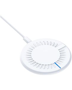 Mobigear Round es Ladegerät Qi Wireless 15W 2A - Weiß