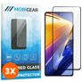 Mobigear Premium POCO F4 GT Panzerglas Gehärtetes Glas Displayschutz - Hüllenfreundlich - Schwarz (3er Pack)