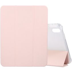 Mobigear Tri-Fold Gel iPad 11 (2025) Hülle TPU,Kunstleder Klapphülle + Stifthalter - Pink