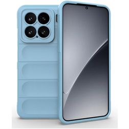 Mobigear Bumpy Xiaomi 15 Hülle Flexibles TPU Backcover - Blau