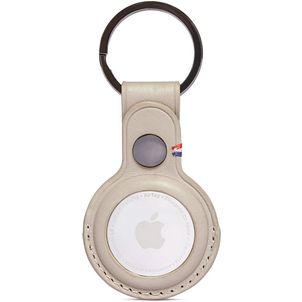 Decoded Detachable Apple AirTag Hülle Echtes Leder Schlüsselanhänger - Tan