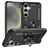 Mobigear Armor ring Samsung Galaxy S25 Hülle Hardcase Backcover Stoßfest mit Ringhalter - Schwarz