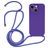 Mobigear Lanyard iPhone 15 Plus Silikon Handykette - Lila