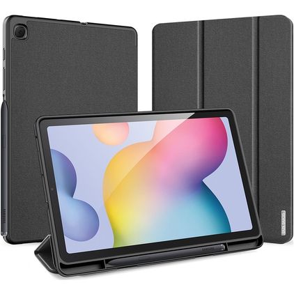 Dux Ducis Domo Samsung Galaxy Tab S6 Lite Hülle Klapphülle + Stifthalter - Schwarz