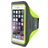Mobiparts Comfort Fit Handyhalterung Joggen iPhone SE (2020) Sporthülle Neopren Sportarmband - Neon Green