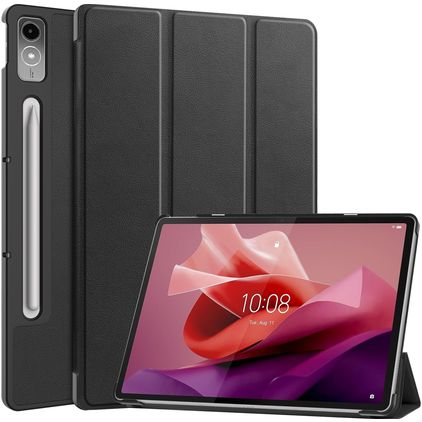 Mobigear Tri-Fold Lenovo Tab P12 Klapphülle - Schwarz