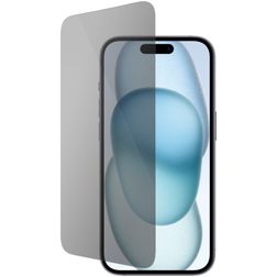 Mobiparts iPhone 15 Panzerglas Gehärtetes Glas Displayschutz Privacy - Hüllenfreundlich