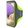Mobiparts Comfort Fit Handyhalterung Joggen Samsung Galaxy A32 5G Sporthülle Neopren Sportarmband - Neon Green