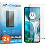 Mobigear Premium Motorola Moto G82 Panzerglas Gehärtetes Glas Displayschutz - Hüllenfreundlich - Schwarz (2er Pack)