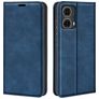 Mobigear Retro Slim Motorola Moto G85 Hülle Klapphülle Geldbörse - Dunkelblau
