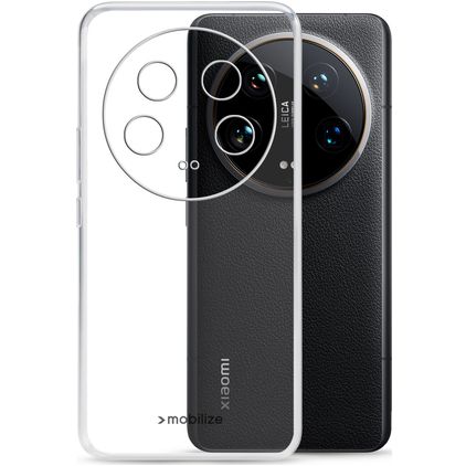 Mobilize Gelly Durchsichtig Xiaomi 14 Ultra Hülle Flexibles TPU Backcover - Transparent