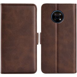 Mobigear Slim Magnet Nokia G50 Hülle Klapphülle Geldbörse - Braun