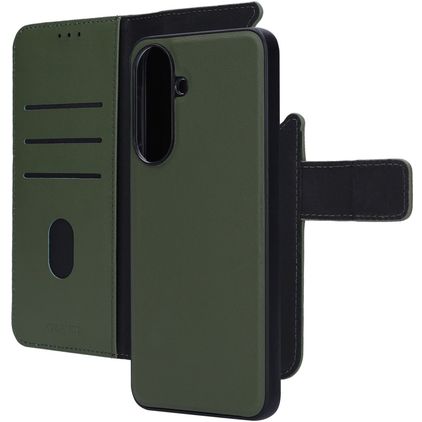Mobiparts Samsung Galaxy A57 Hülle Echtes Leder Abnehmbare 2in1 Klapphülle Geldbörse - Grün