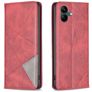 Mobigear Rhombus slim Samsung Galaxy A05 Hülle Klapphülle - Rot