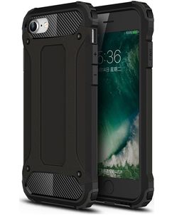 Mobigear Outdoor iPhone SE (2022) Hülle Hardcase Backcover Stoßfest - Schwarz