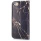 Mobigear Marble iPhone SE (2020) Hülle Klapphülle Geldbörse - Schwarz